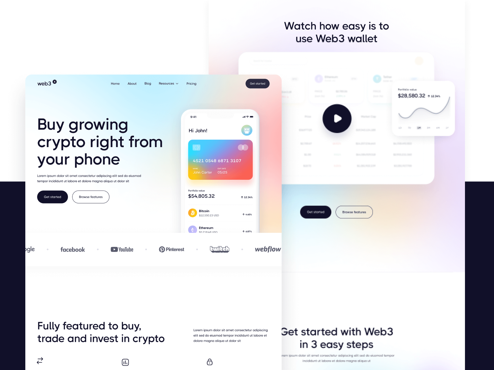 Plantilla de Web3 para Webflow