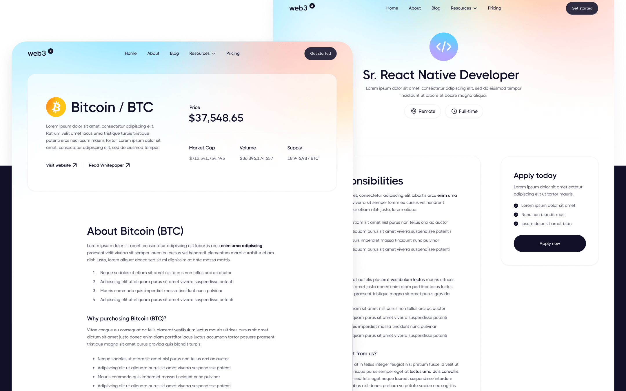 Web3 X Template para Webflow