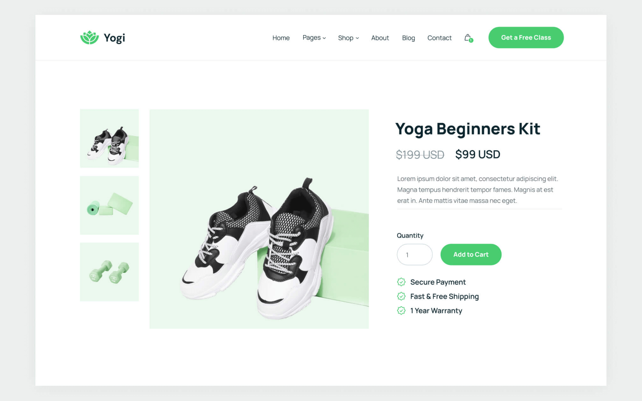 Yogi Template para Webflow