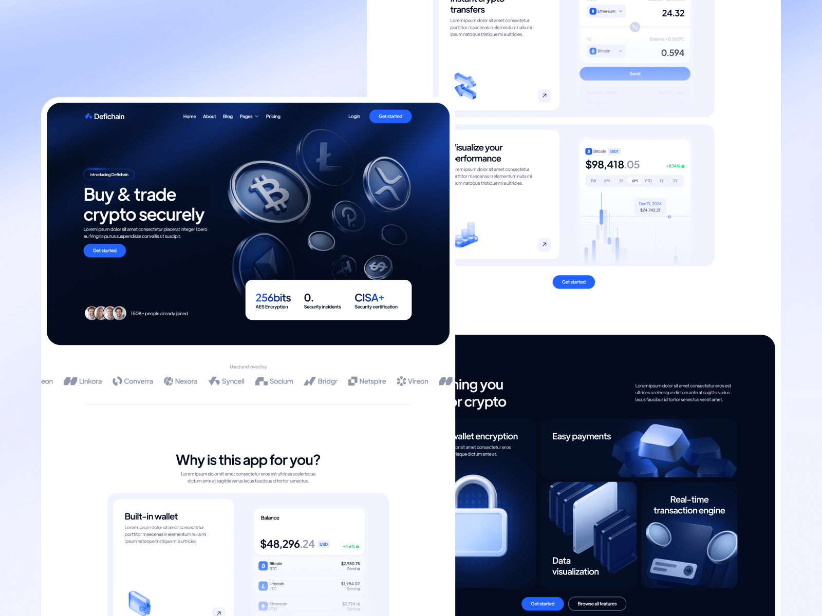 Plantilla de DeFi para Webflow