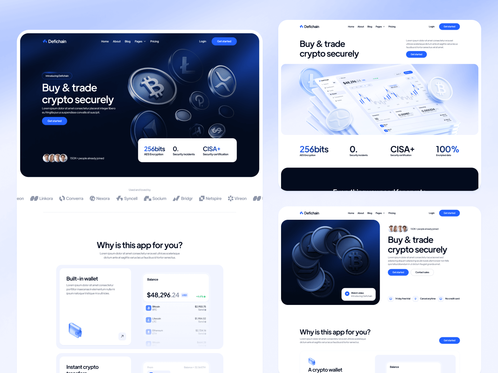 Plantilla para Webflow de DeFi