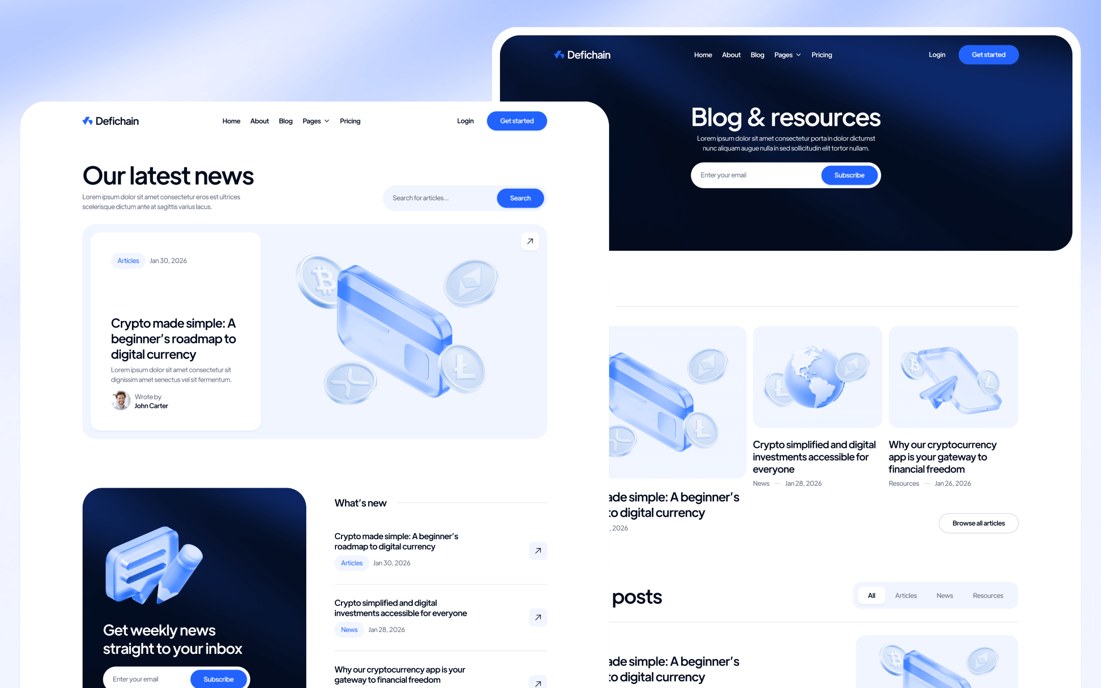 Defichain Template para Webflow