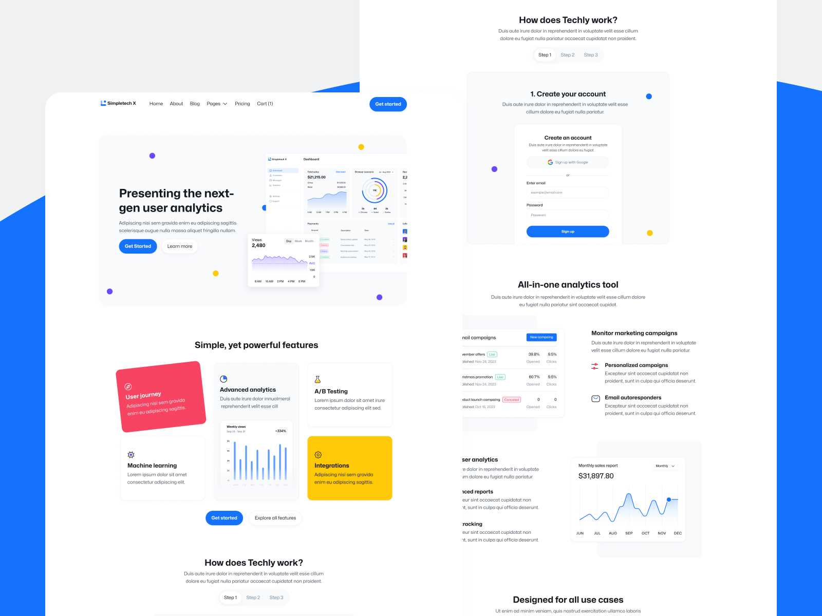 Template de SaaS para Webflow