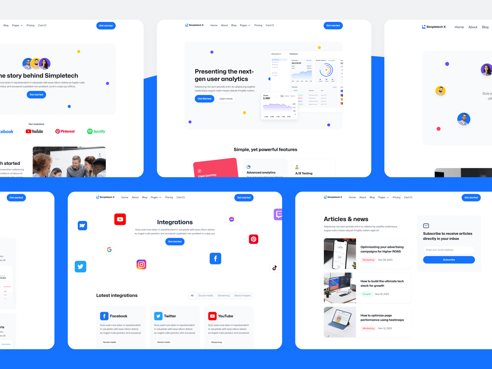 Plantilla de SaaS para Webflow