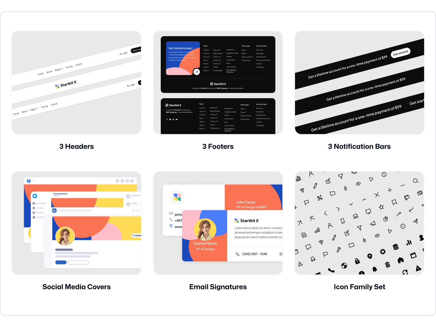 Startkit X - Modern Startup Webflow Template Benefits