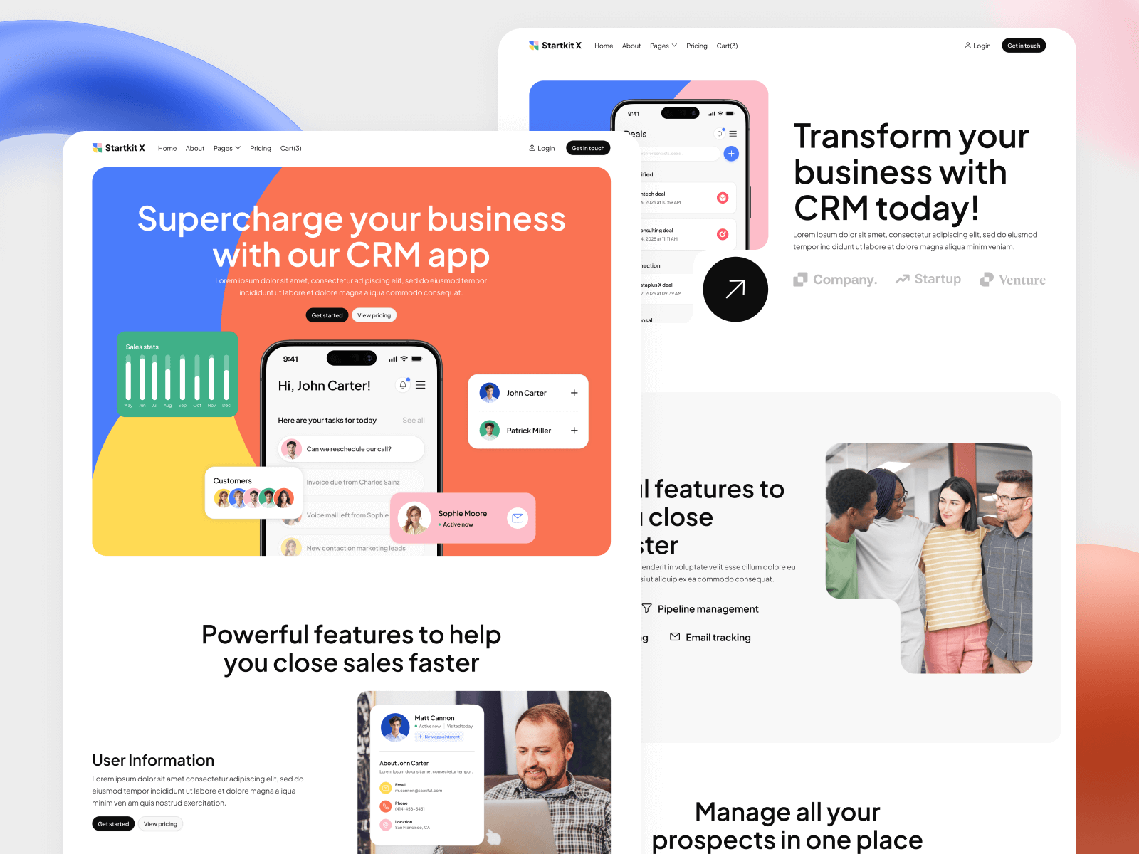 Template de Empresa Moderna para Webflow