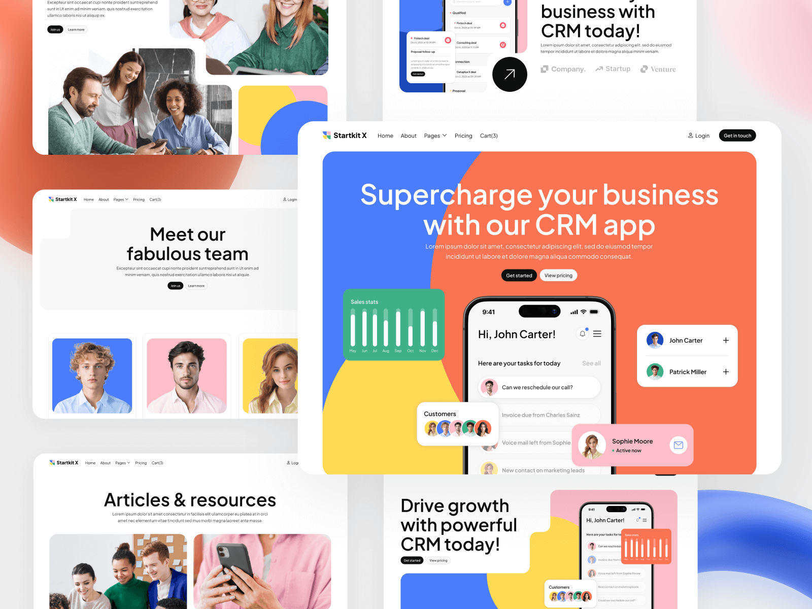 Plantilla de Empresa Moderna para Sitio Web en Webflow