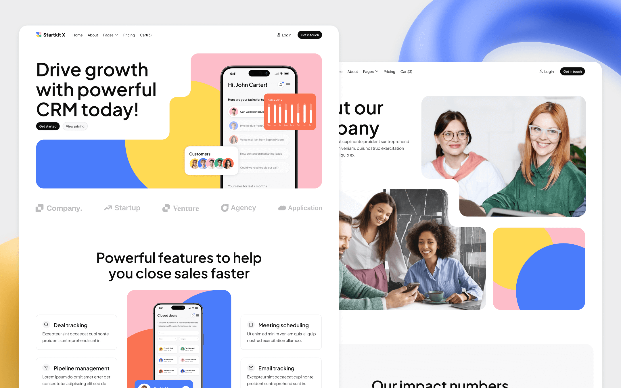 Startkit X Template para Webflow