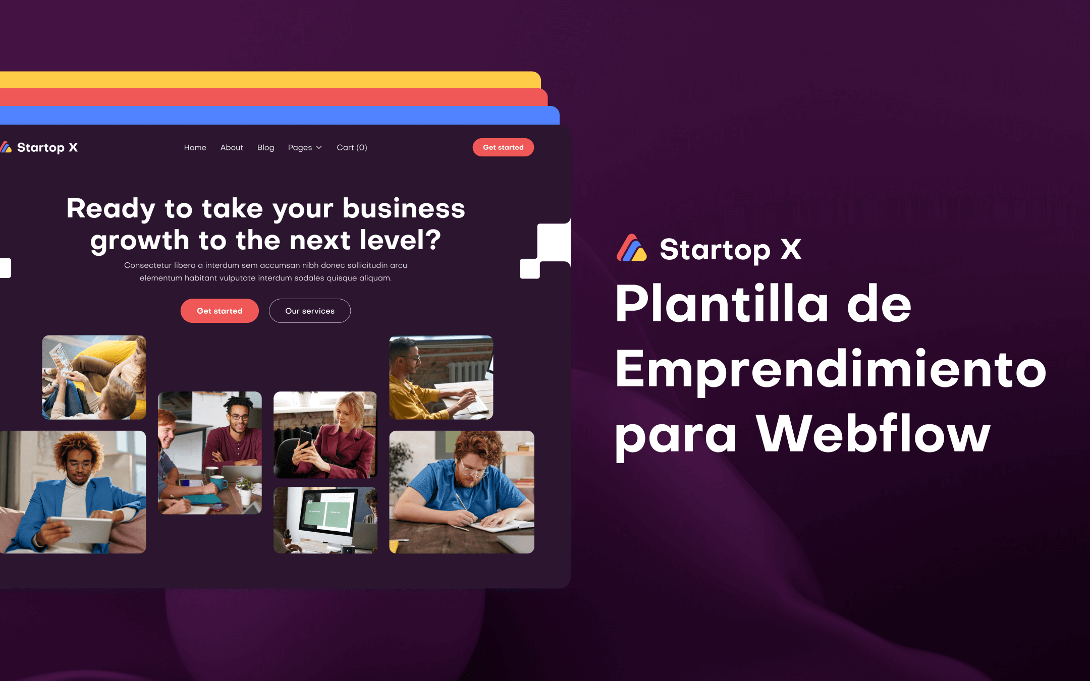 Plantilla de Emprendimiento para Webflow