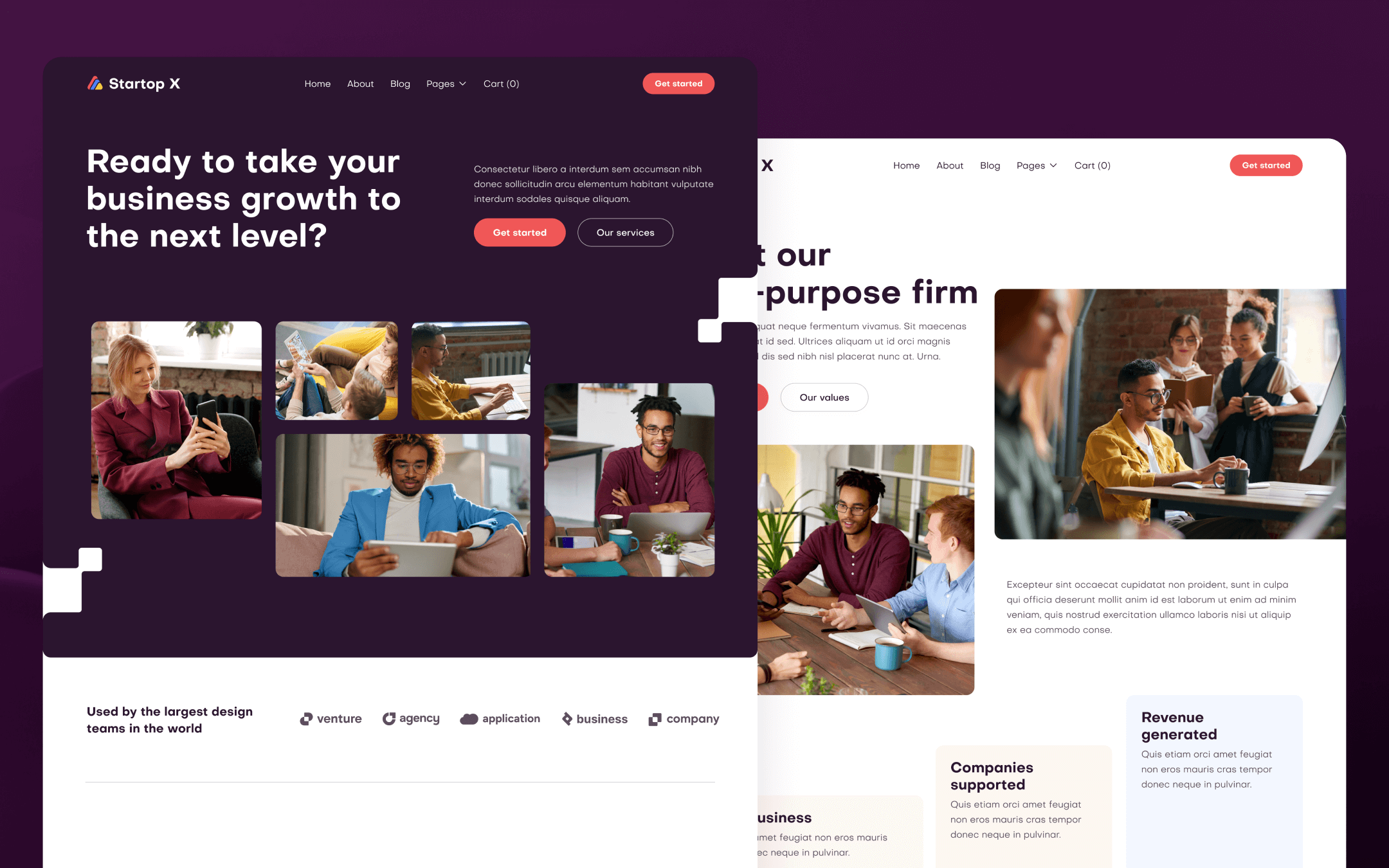 Startop X Template para Webflow