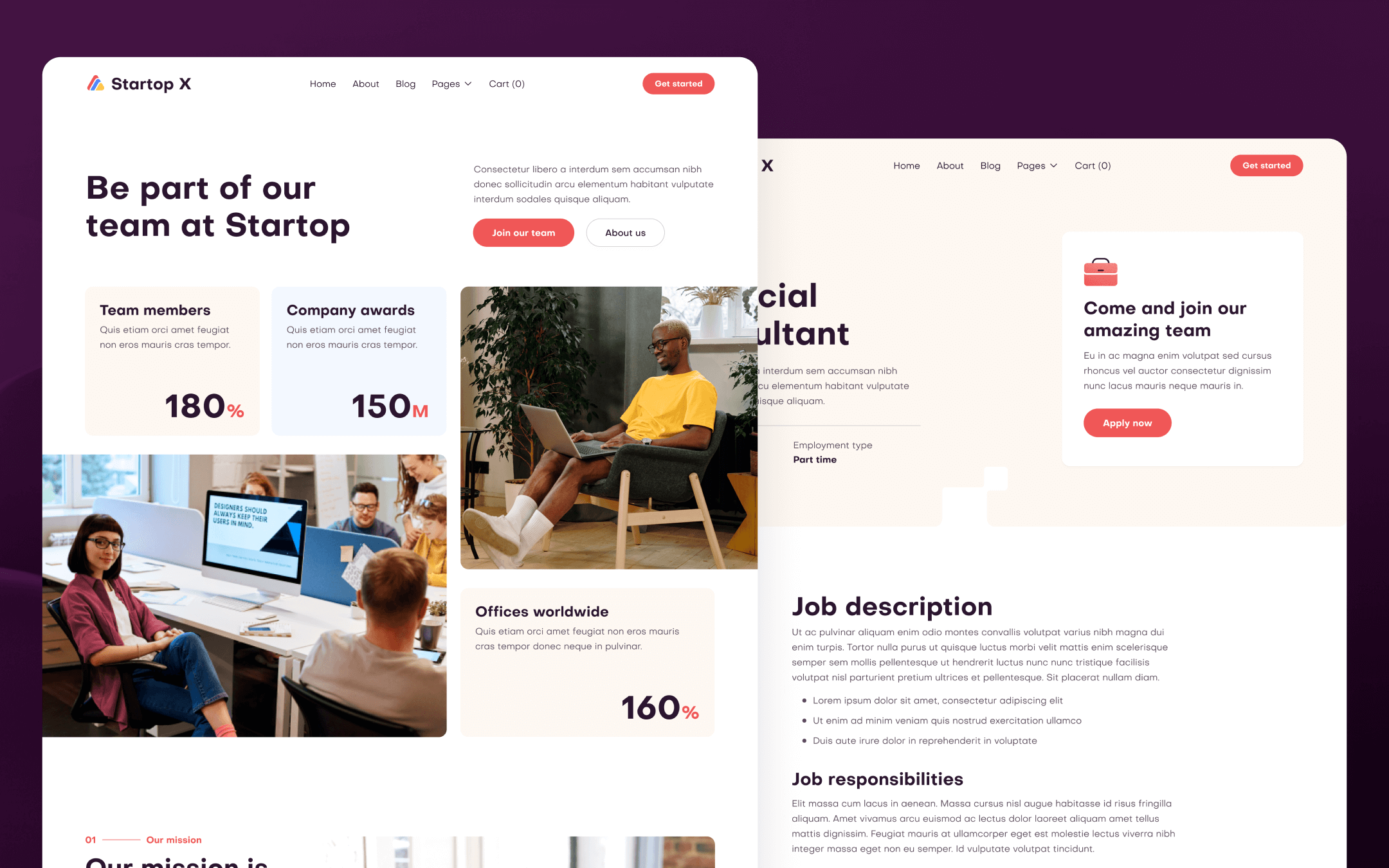 Startop X Template para Webflow
