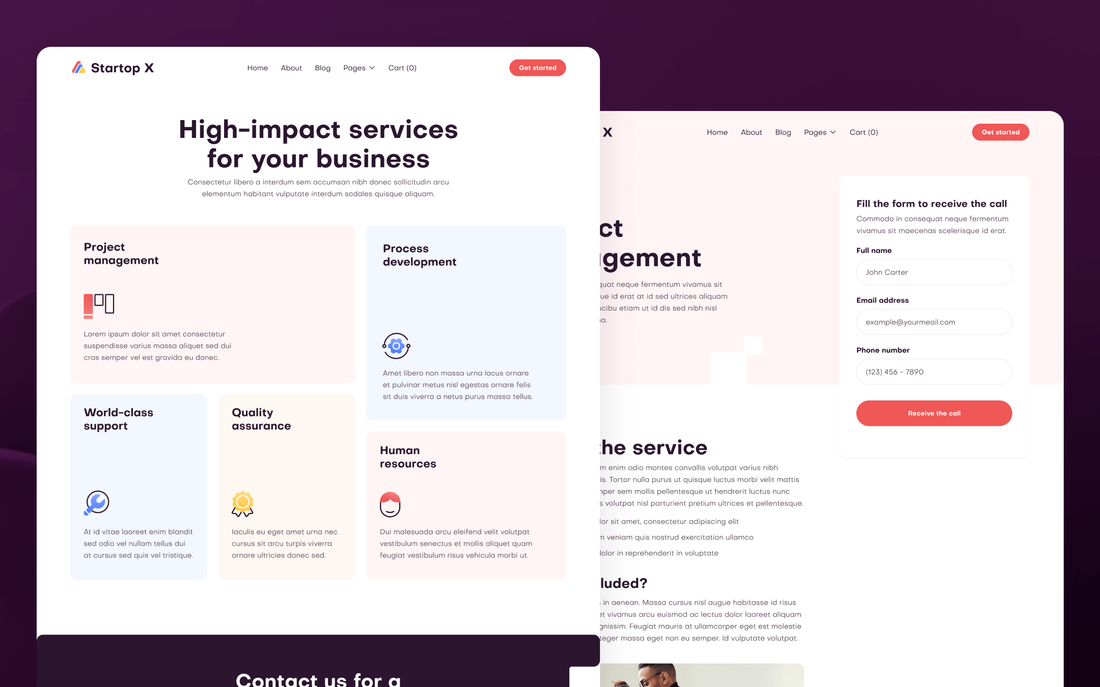 Startop X Template para Webflow