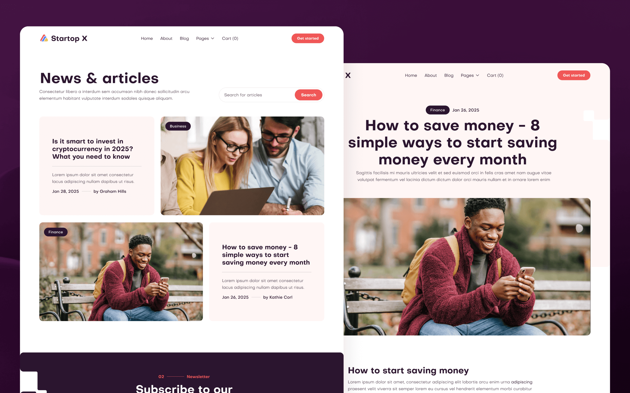 Startop X Template para Webflow