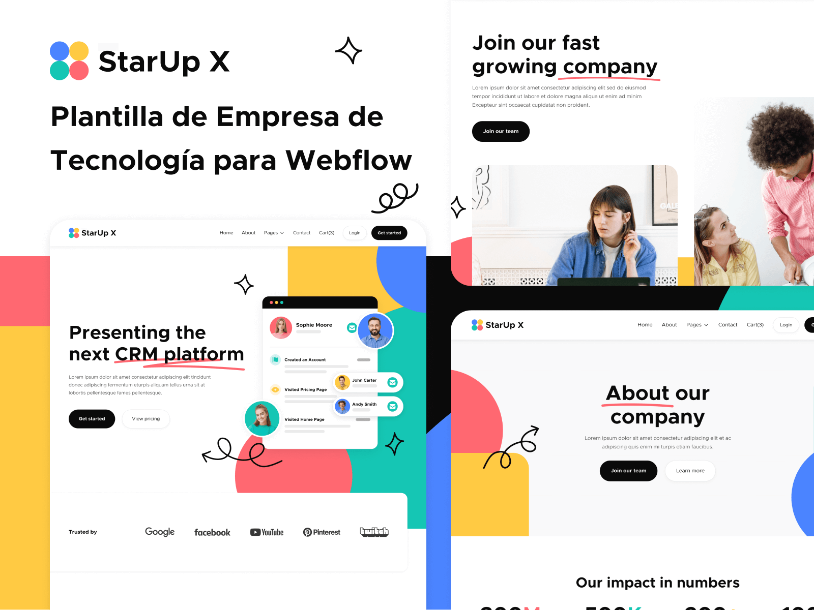 Plantilla de Empresa de Tecnología para Webflow