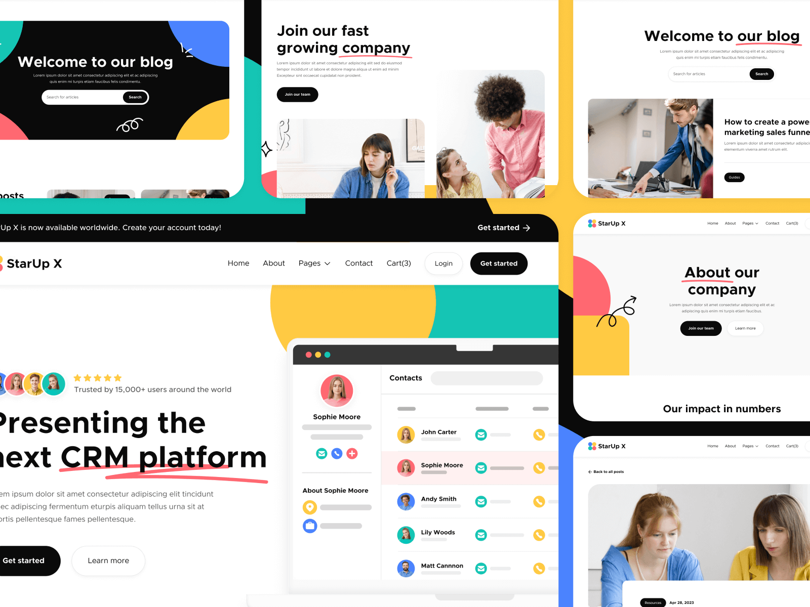 Plantilla de Software como Servicio para Webflow