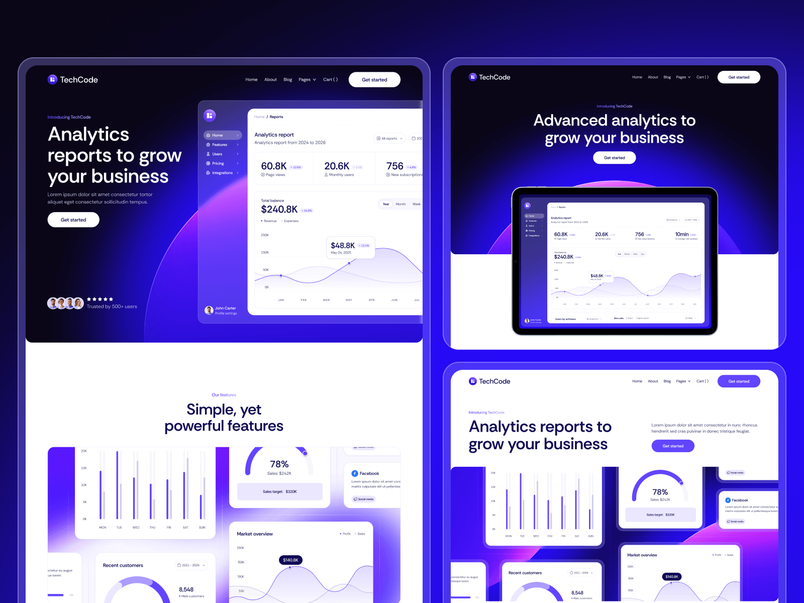 Plantilla para Webflow de Tecnología