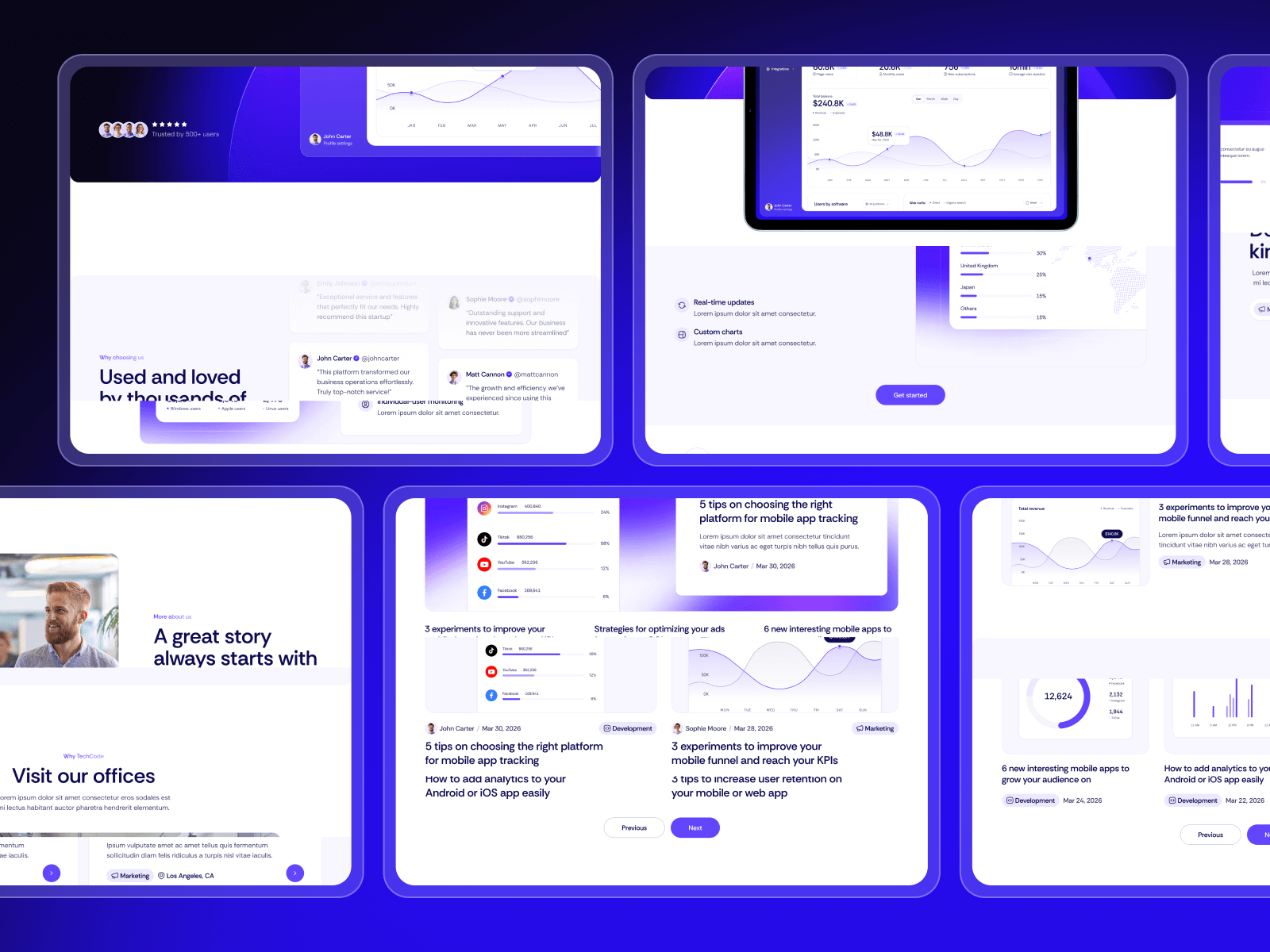 Plantilla de Tech para Sitio Web en Webflow