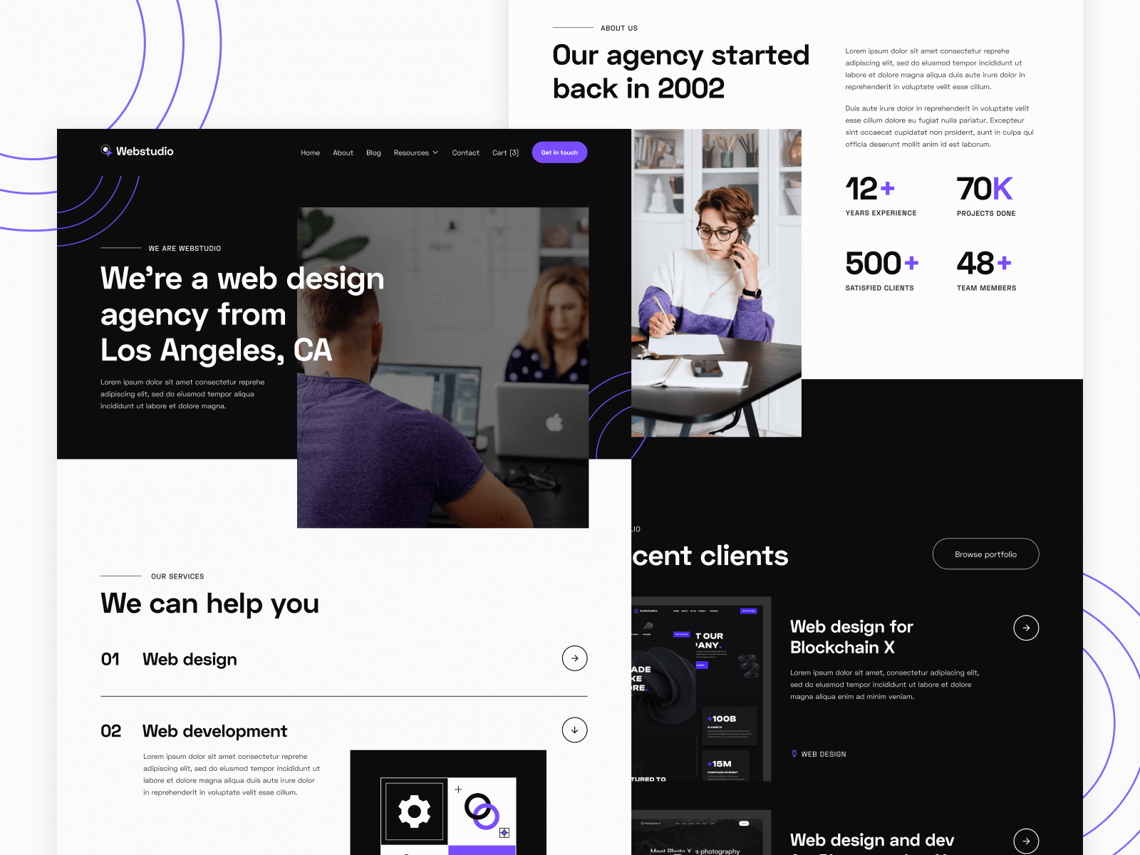 Template de Estudio de Diseño para Webflow