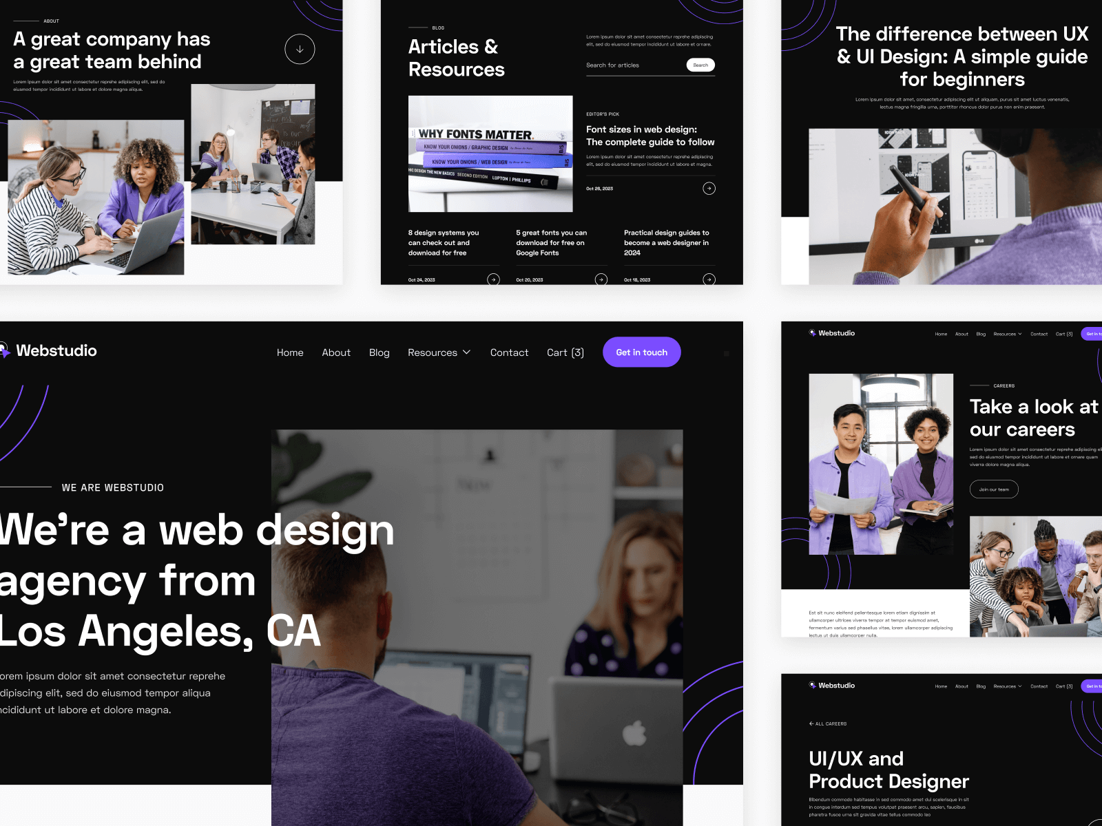 Plantilla para Webflow de Agencia de Diseño