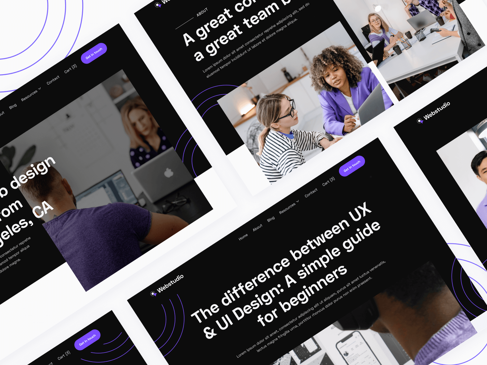 Plantilla de Estudio de Diseño para Webflow