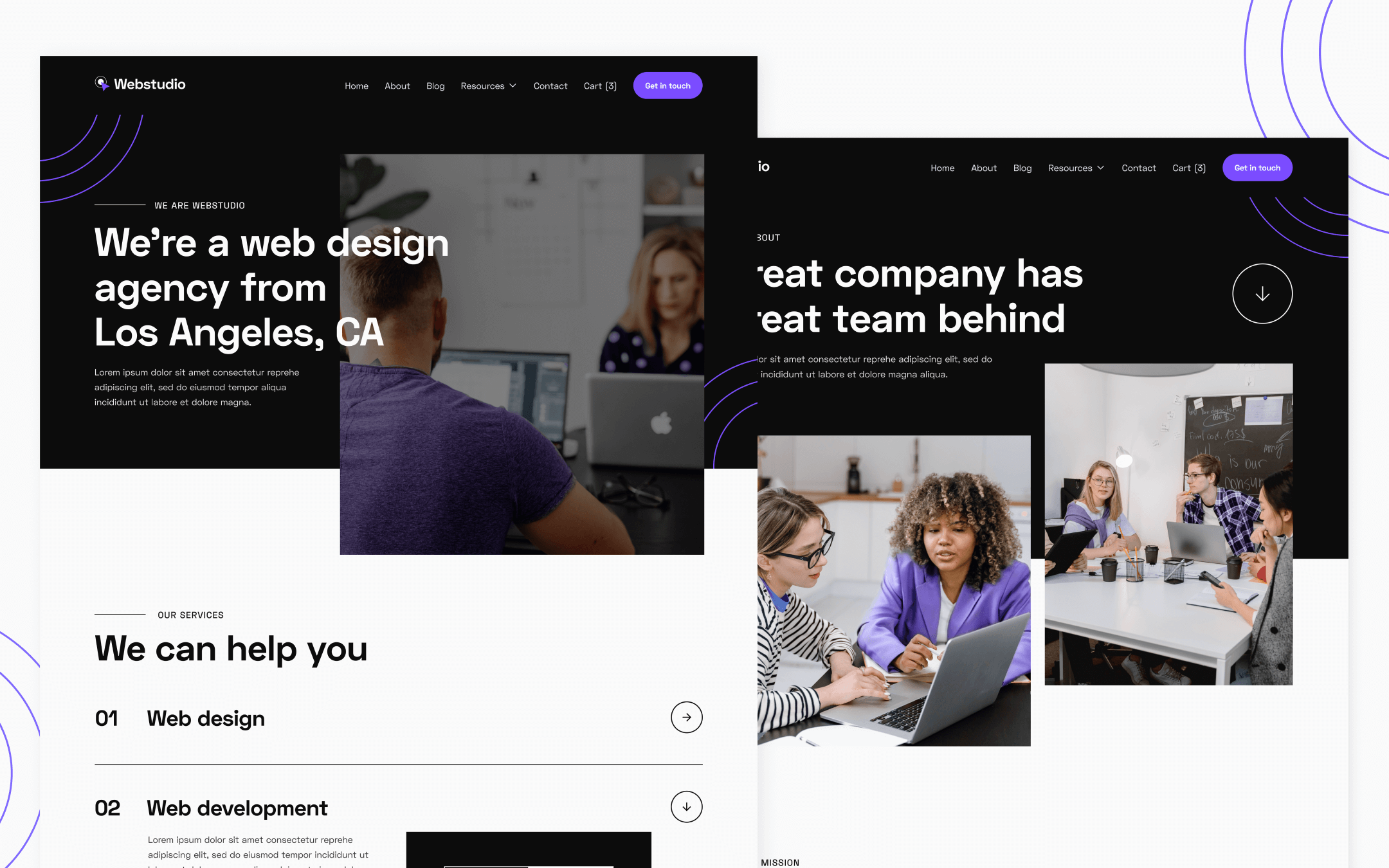 Plantilla de Agencia de Diseño Web para Webflow