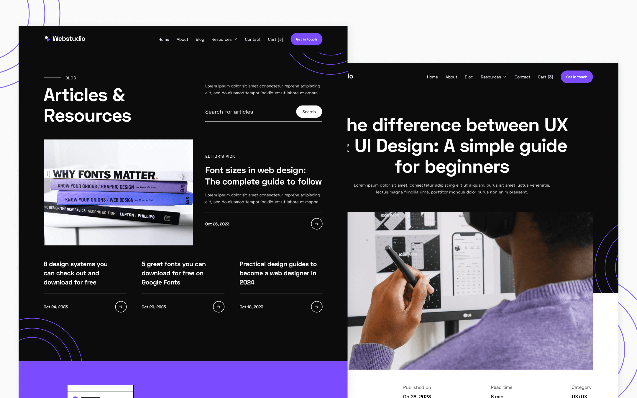 Webstudio X Template para Webflow