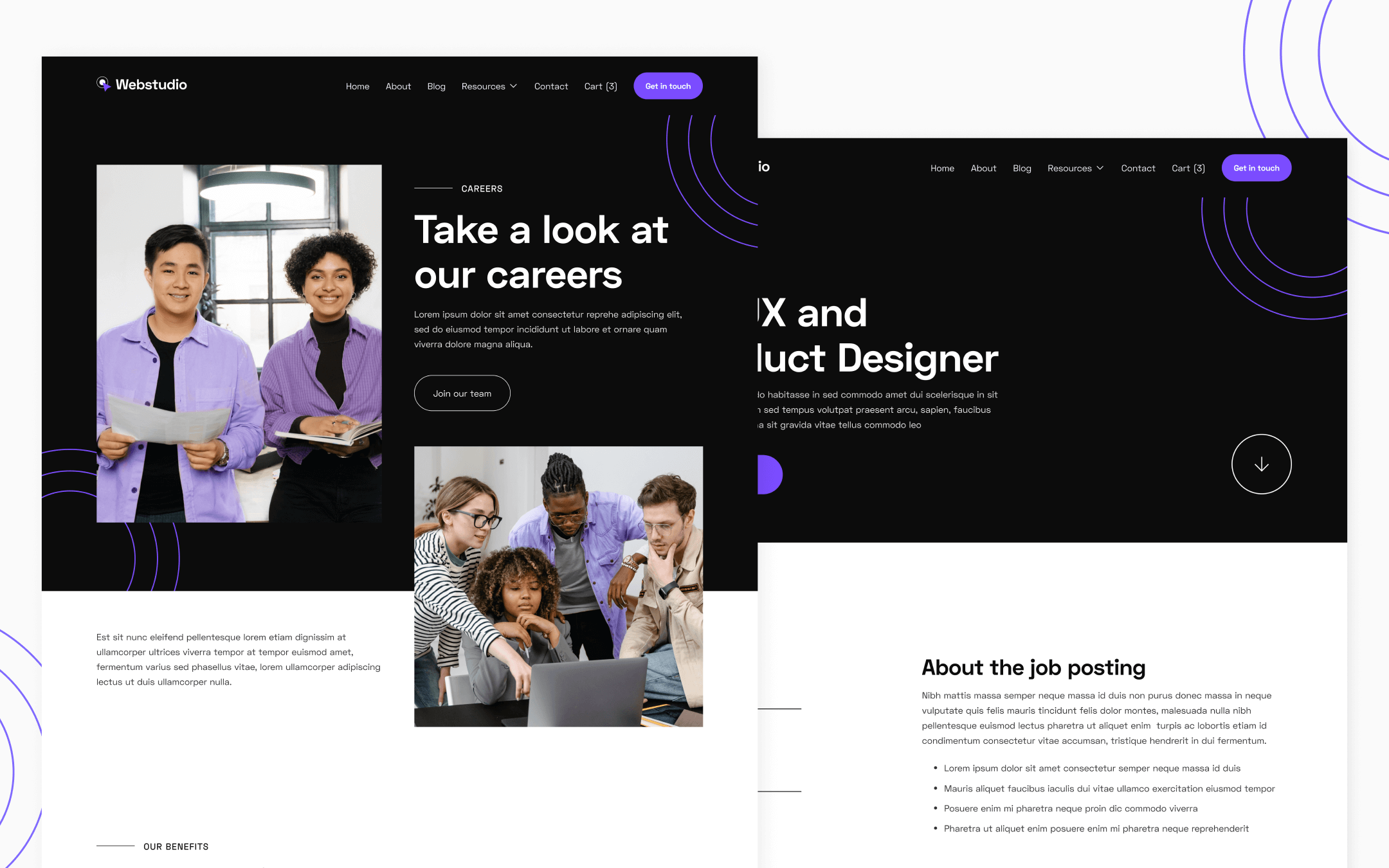 Webstudio X Template para Webflow