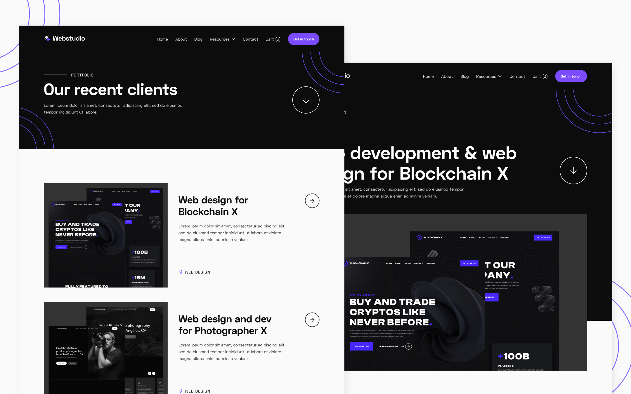 Webstudio X Template para Webflow